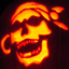 pirate skull pumpkin